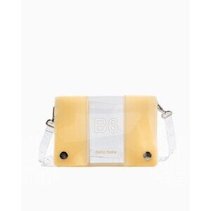 nana-nana Unisex B6 PVC Transparent Crossbody Bag in Beige/Clear